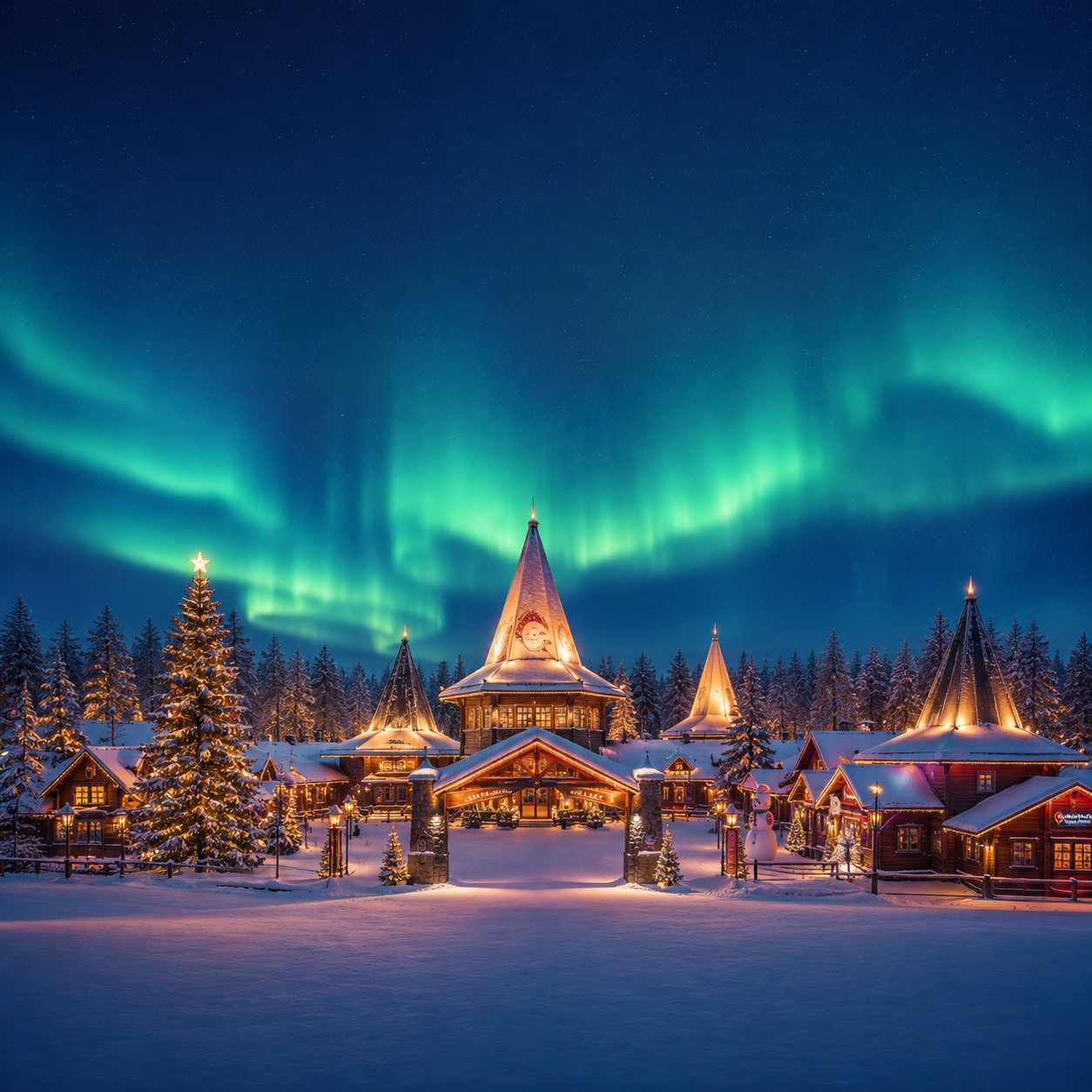 Santa Claus Village & Northern Lights Guided Tour